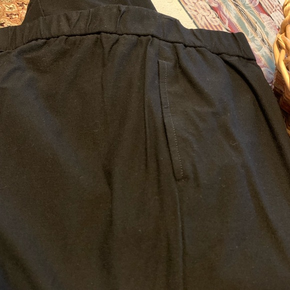 Eileen Fisher Petite Cropped Crepe Stretch Pants Black Size SP - Picture 3 of 5